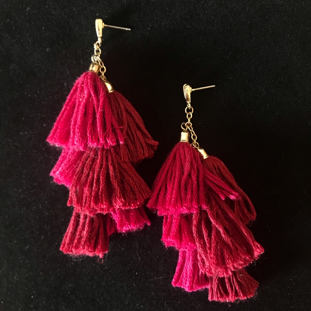 EVEREVE Pink Tassel Earring ✨💕